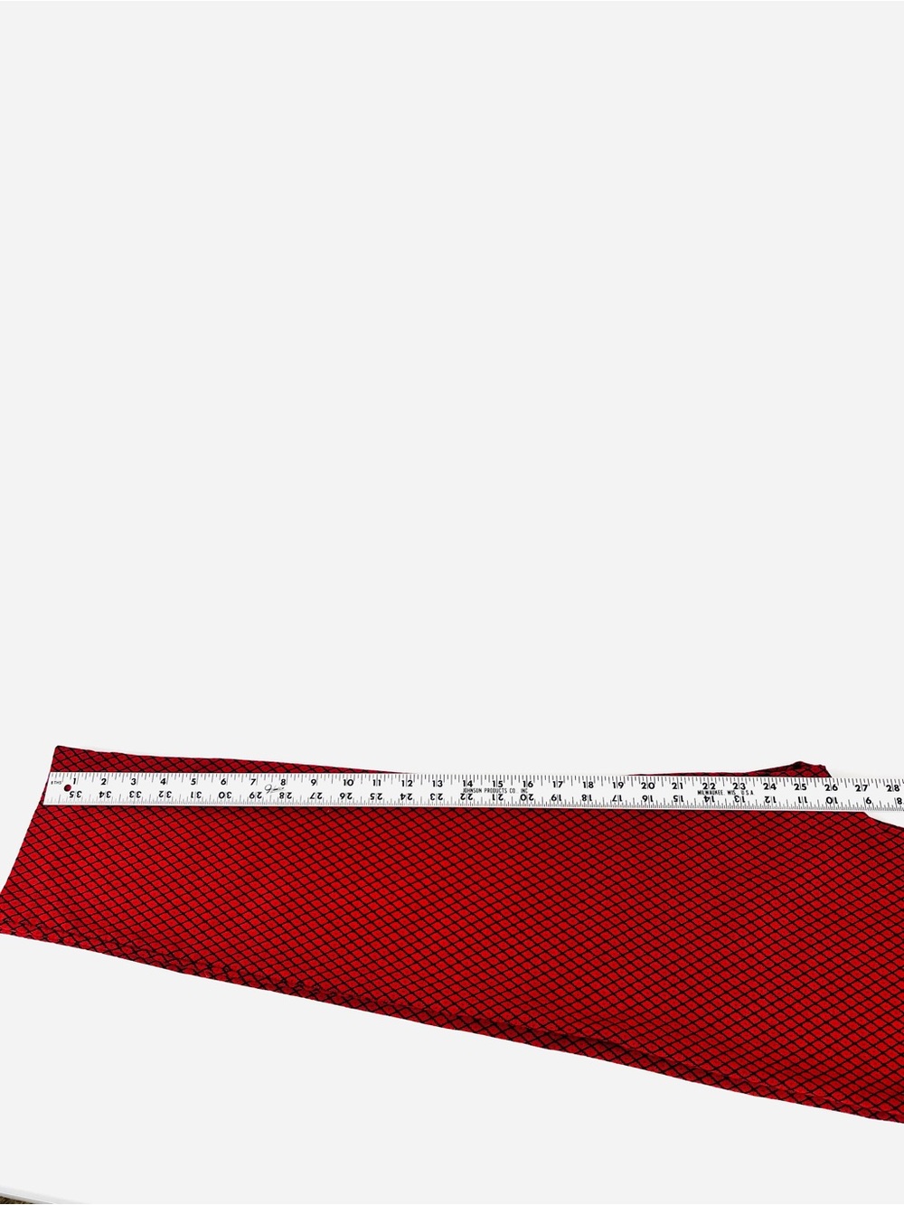ELLE Geometric Diamond Pattern Pull-On Ankle Pants High Waisted Black Red Size M - Picture 9 of 11
